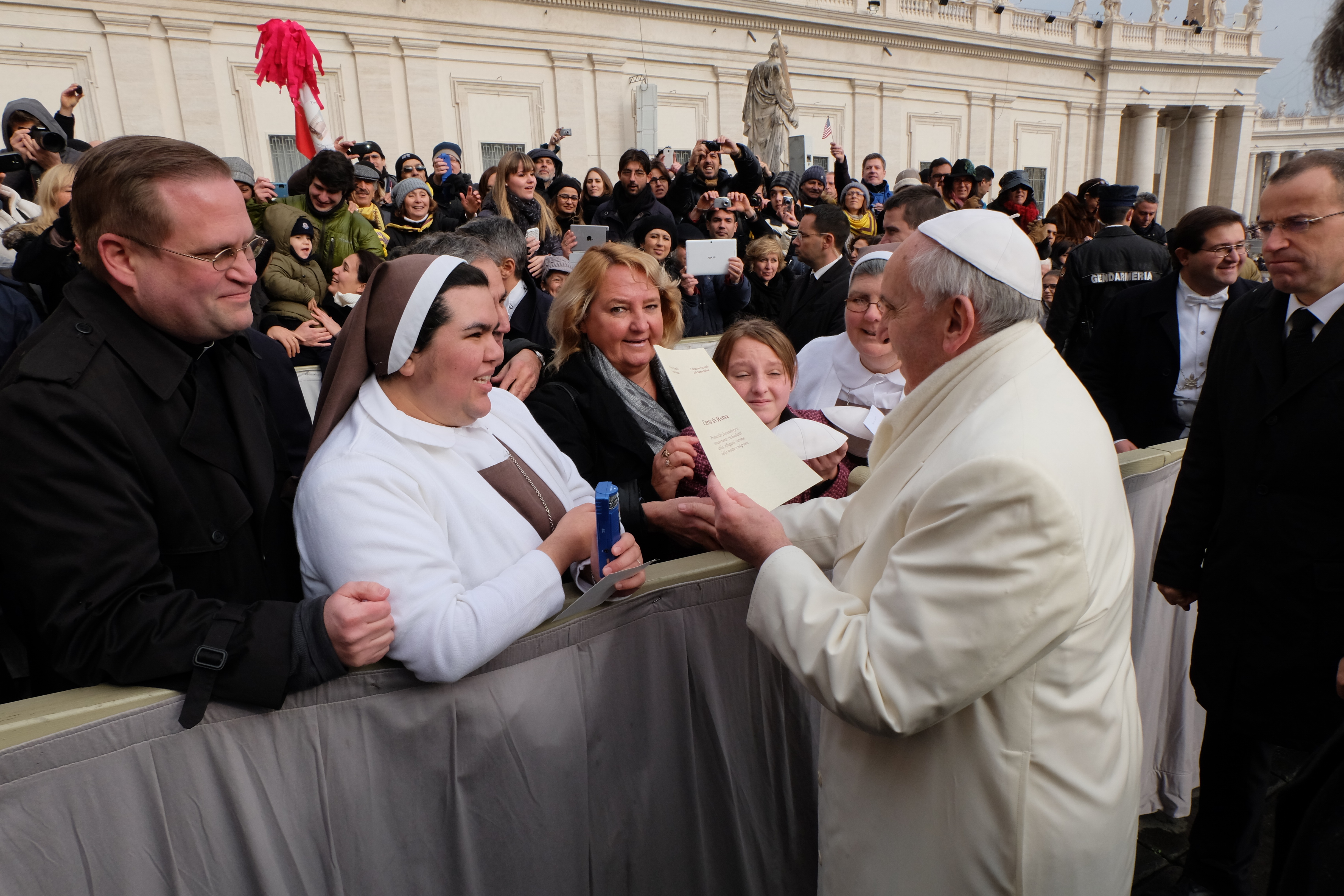 La Carta di Roma consegnata oggi a Papa Francesco