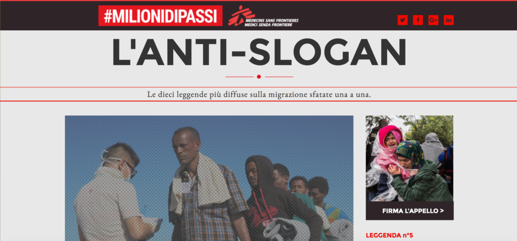 Medici senza frontiere, campagna Anti-Slogan