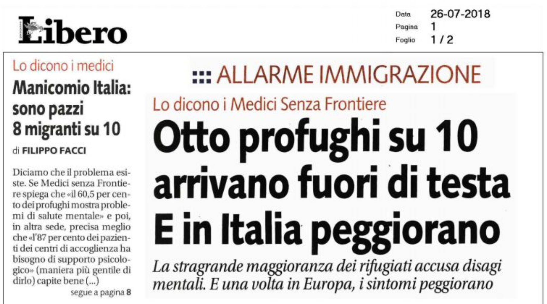 Migranti e disagio mentale: una corretta informazione (2)