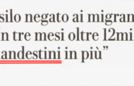 La parola “clandestino” va cancellata dal linguaggio giornalistico