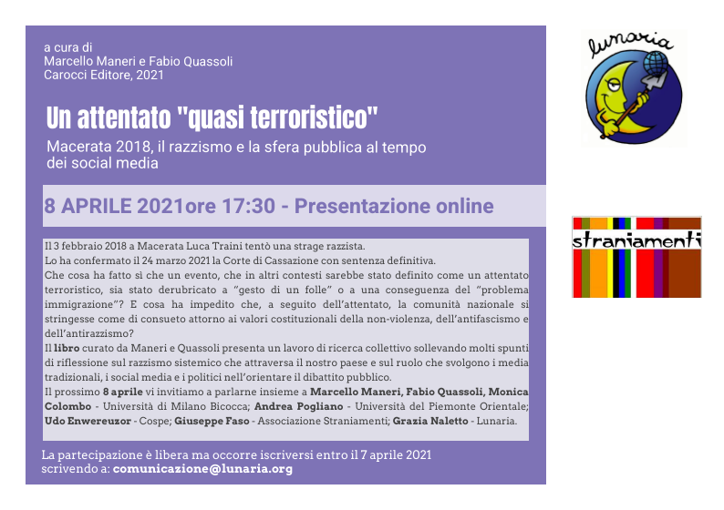 Un attentato “quasi terroristico”. Presentazione online