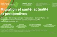 7 aprile, l’evento “Migration et santé: actualité et perspectives”