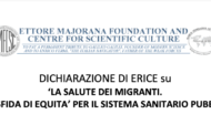 Pubblicata la Dichiarazione di Erice su “La tutela della salute dei migranti. Una sfida di equità per il sistema sanitario pubblico”