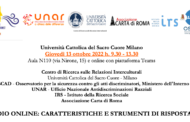 13 ottobre, il convegno 