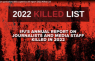 Ifj: «Nel 2022 uccisi nel mondo 68 giornalisti e operatori dei media»