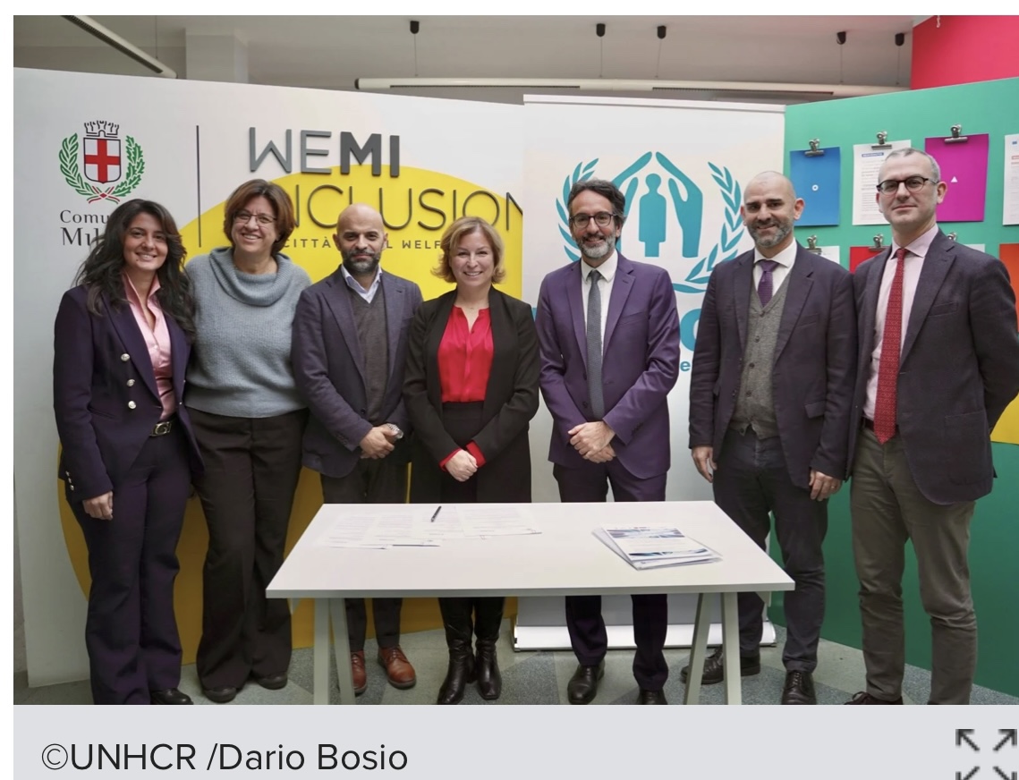 UNHCR ed il Comune di Milano firmano un Protocollo di intesa per promuovere l’integrazione dei rifugiati sul territorio