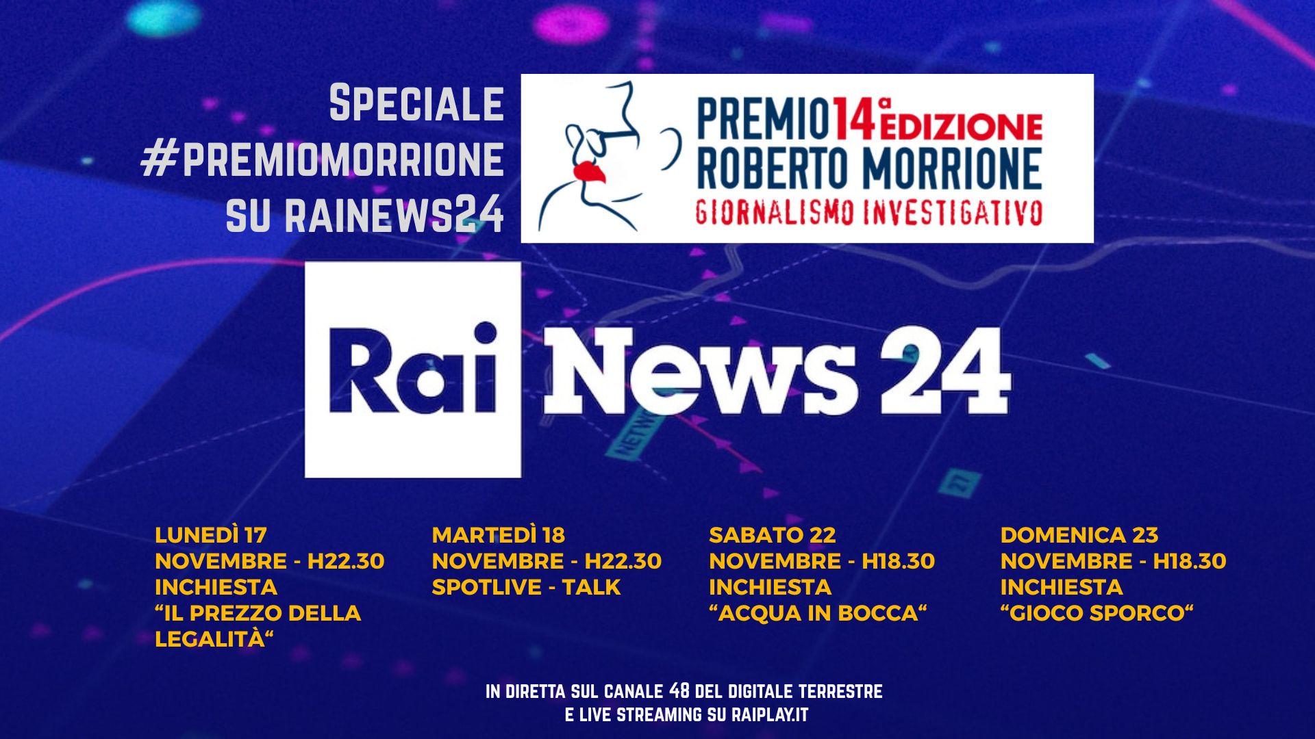 Under 30: Premio Roberto Morrione a Rai News 24 e al Festival Eurovisioni. Da lunedì 17 novembre in onda le video inchieste su Spotlight